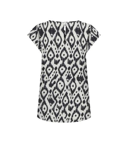 Blouse blanche/noir à motifs femme only nova - 34