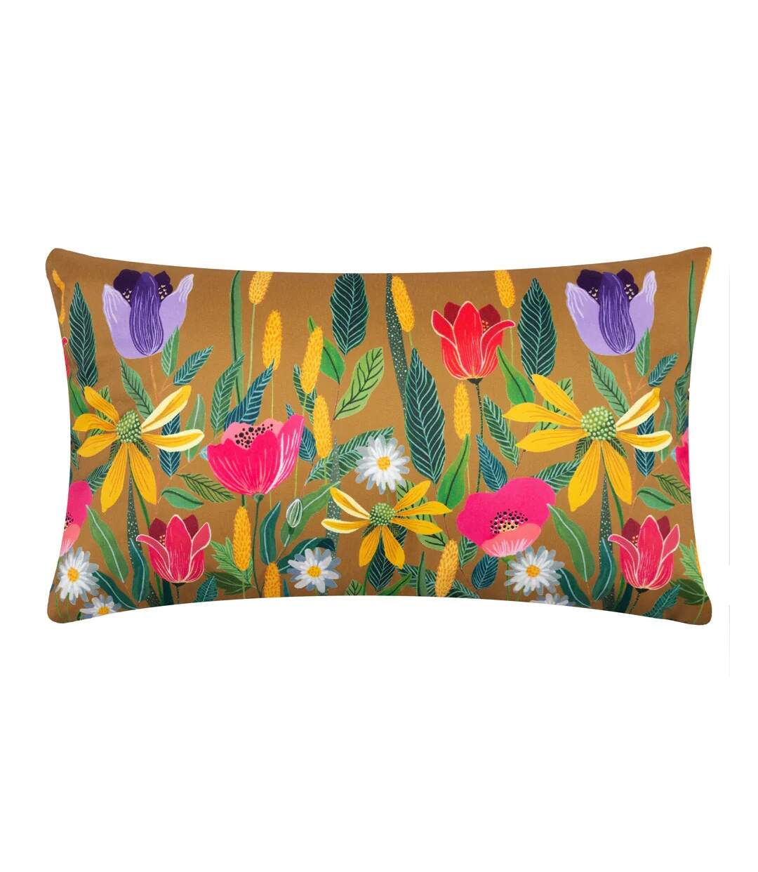 House of bloom celandine rectangular outdoor cushion cover 50cm x 30cm saffron Wylder