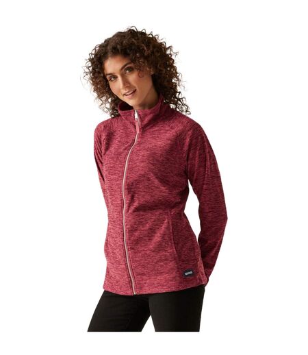 Womens/ladies Mayse Full Zip Fleece Jacket Mineral Red Marl Dare 2B