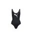 Maillot De Bain 1 Pièce Motif/style Logo Classique Femme Noir Puma-2