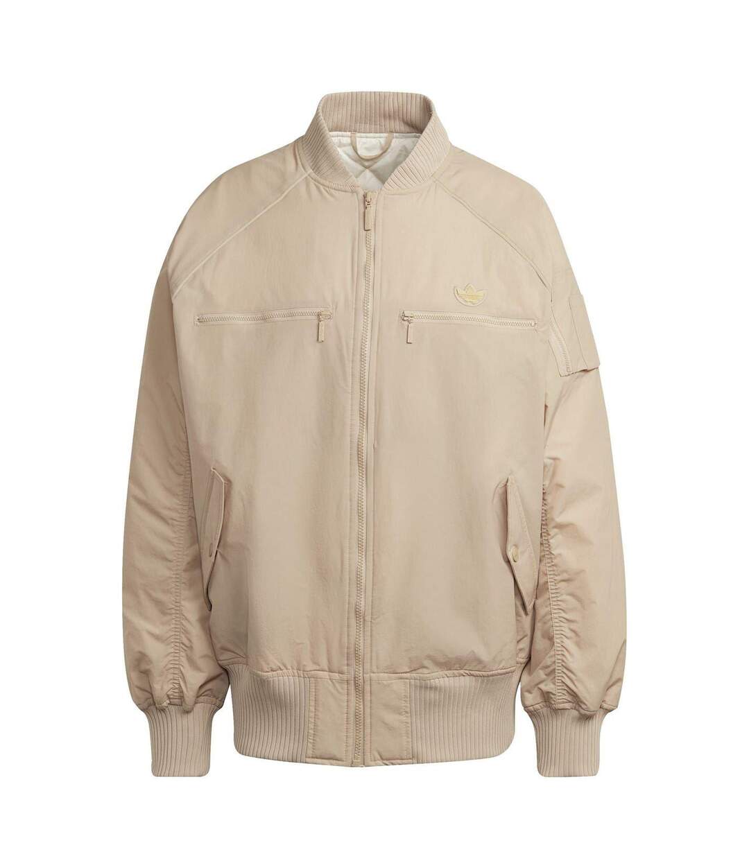 Blouson Aviateur Femme Beige Adidas-1