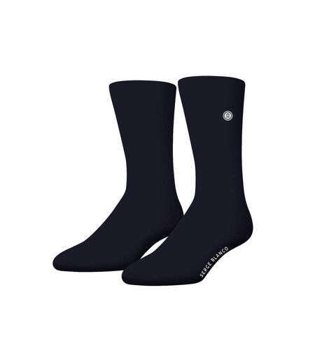 Lot de 6 paires de chaussettes de ville homme unies modèle B Serge Blanco