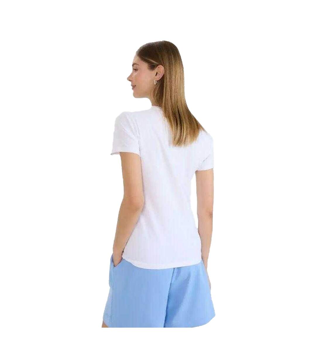 T-shirt Wmm00ttshf225 Femme Blanc 4F-3