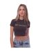 T-shirt Court Bling Bounce Femme Gris Off White-1