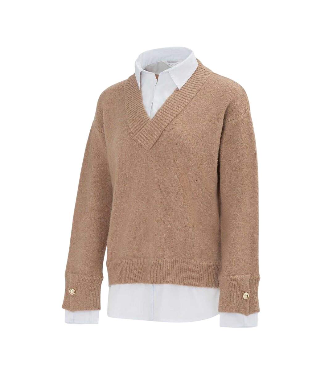 Pull Femme Beige Miso-3