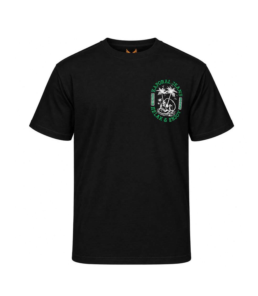 T-Shirt noir homme kaporal till-1