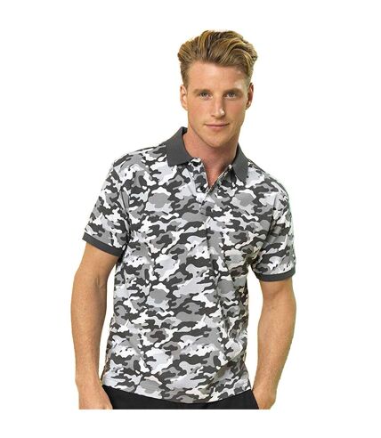 Asquith & Fox - Polo à motif camouflage - Homme (Gris camouflage) - UTRW5351