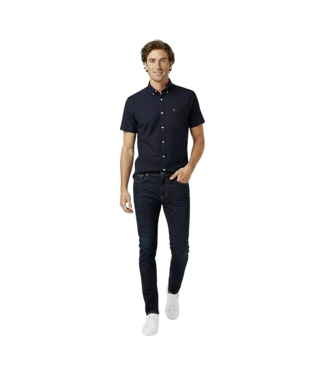 Mens Stableton Classic Oxford Button-down Shirt Navy Jack Wills-1