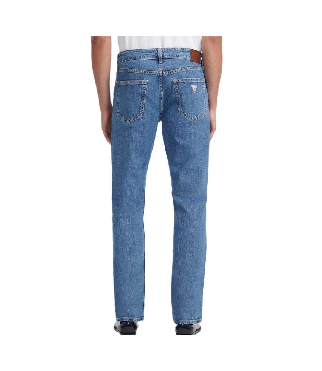 Jean straight bleu homme guess gj g16-2