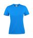 Womens/ladies Heavier Pro T-shirt Ocean Blue Printer-1