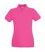 Fruit Of The Loom Ladies Lady-Fit Premium Short Sleeve Polo Shirt (Fuchsia)