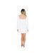 Robe Courte Motif/style Perle The Ultimate Femme Blanc Odd Muse-3