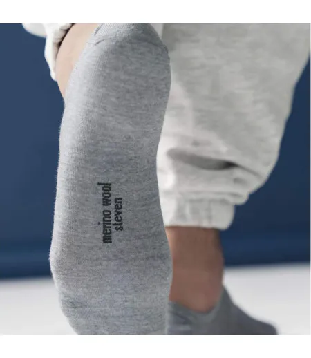 3 Pack Mens Merino Wool Invisible No Show Socks