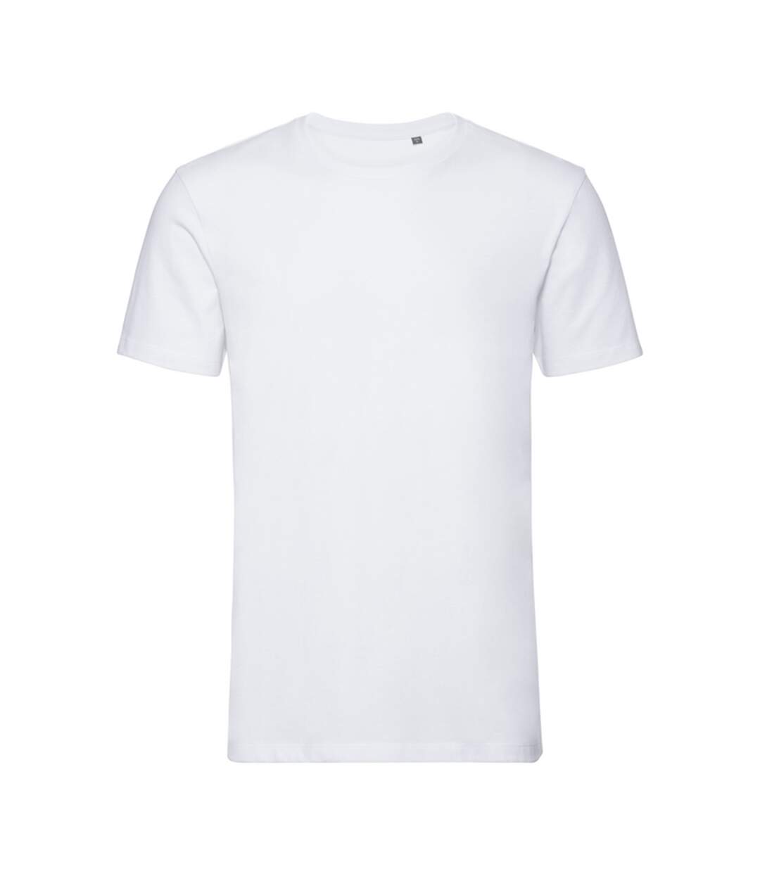 T-shirt Motif/style Uni Homme Blanc Russell Pure Organic-1