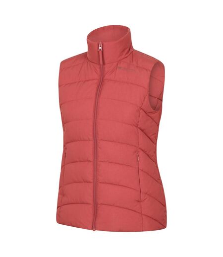 Womens/ladies Opal Padded Gilet Burnt Orange Mountain Warehouse