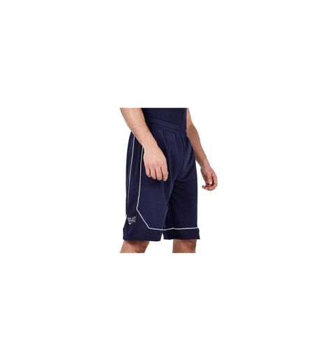 Mens Loose Basketball Shorts Navy White Everlast