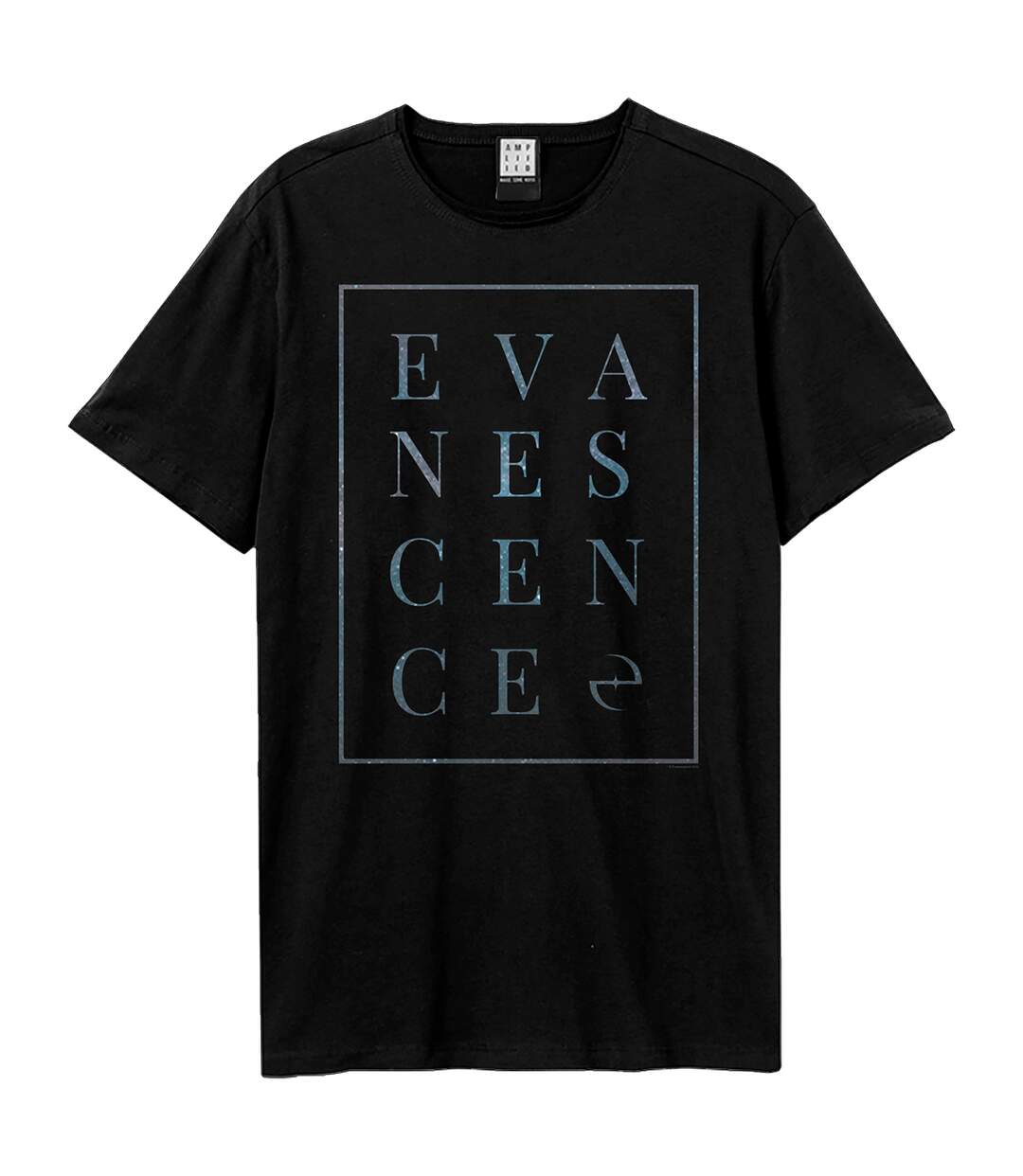 Unisex adult block evanescence t-shirt black Amplified-1