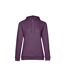 B&c Womens/ladies Sweat À Capuche Violet Chiné BANDC-1