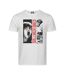 T-shirt Motif/style The Rolling Stones Punk Poster Adulte Vieux Blanc Amplified-1