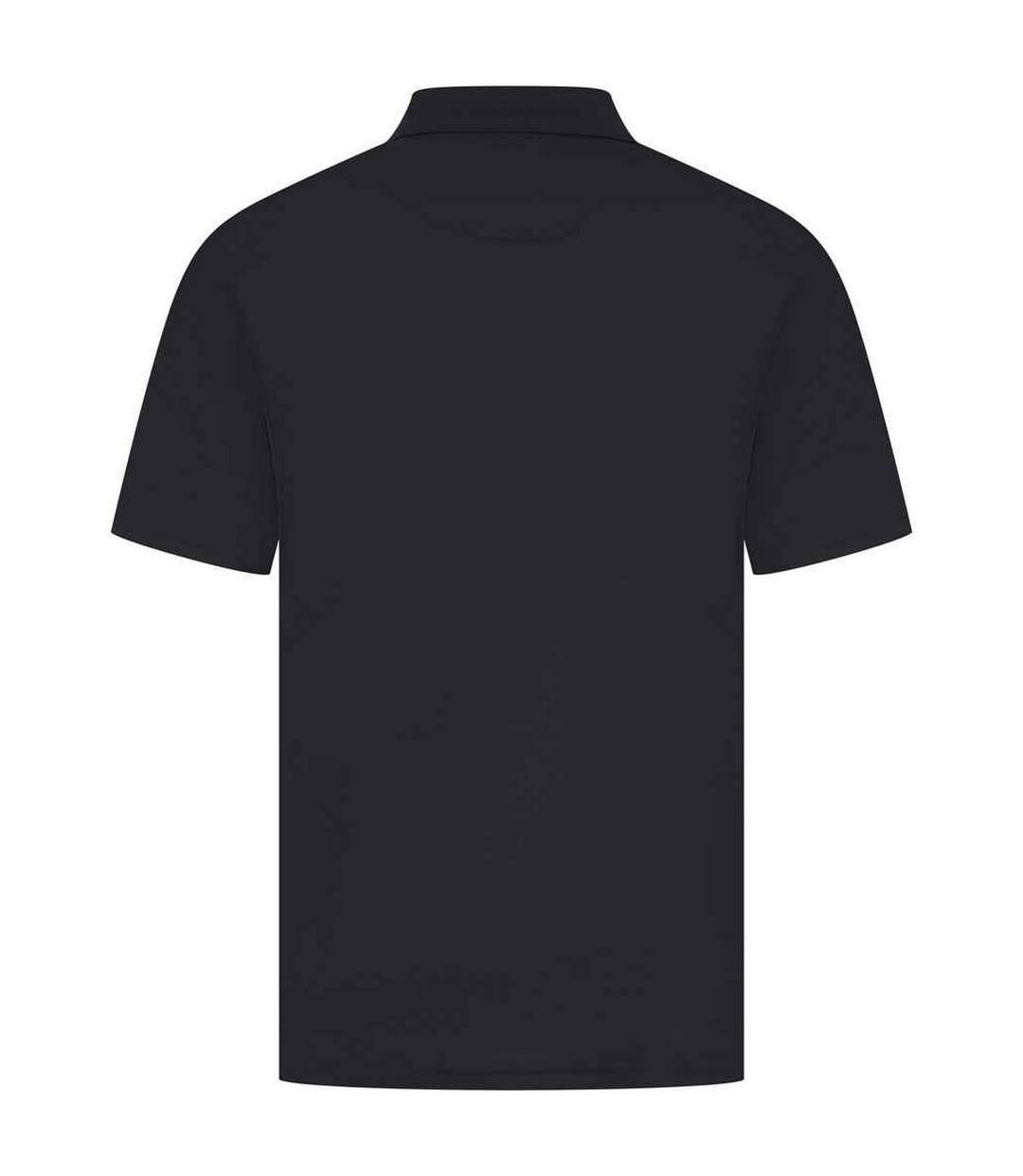 Mens pique polo shirt black Henbury