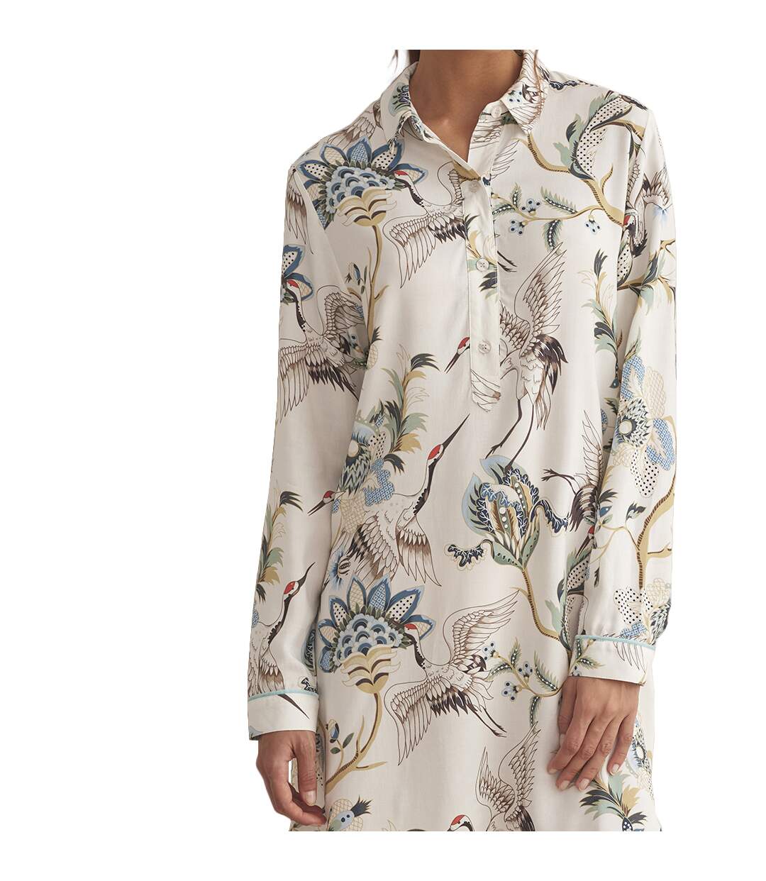 Chemise de nuit manches longues PAJAROS Selmark-2