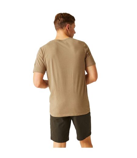 T-shirt cline homme beige foncé Regatta