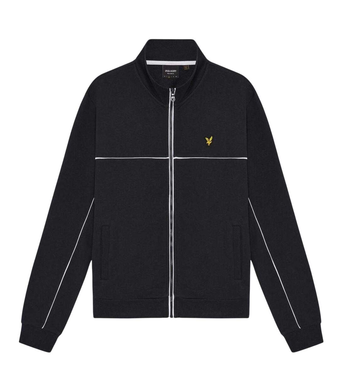 Mens Piped Tracksuit Top Dark Navy Lyle & Scott-2