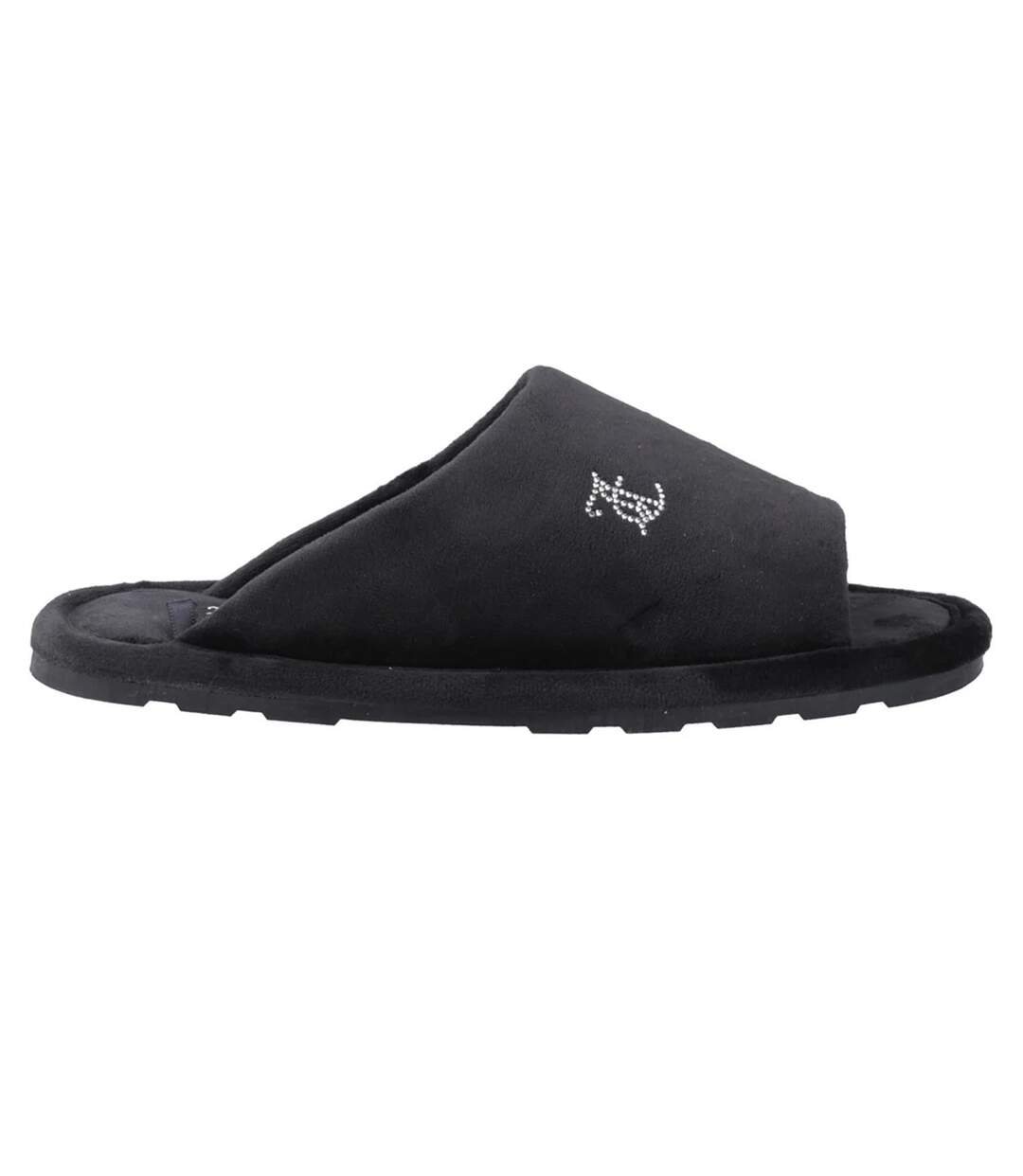 Womens/ladies Vivien Padded Slippers Black Juicy Couture-4