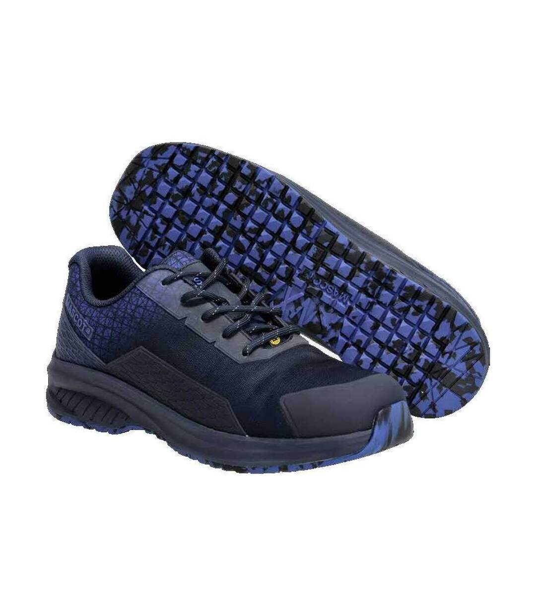 Womens/ladies Footwear Accelerate Safety Shoes Dark Navy Azure Blue Mascot-4