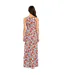 Womens/ladies Floral V Neck Maxi Dress Blue Red Wednesday-3