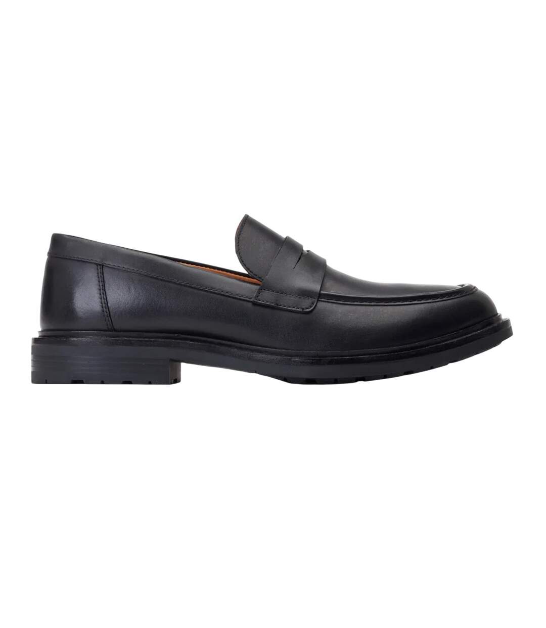 Mens Ivey Leather Loafers Black Base London-3