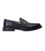 Mens Ivey Leather Loafers Black Base London-3