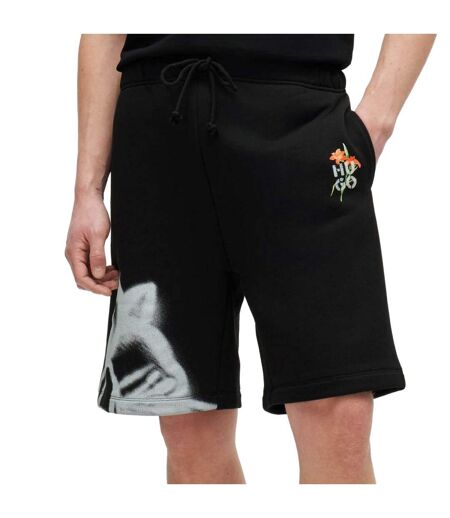 Short Diflowos Homme Noir Hugo Boss