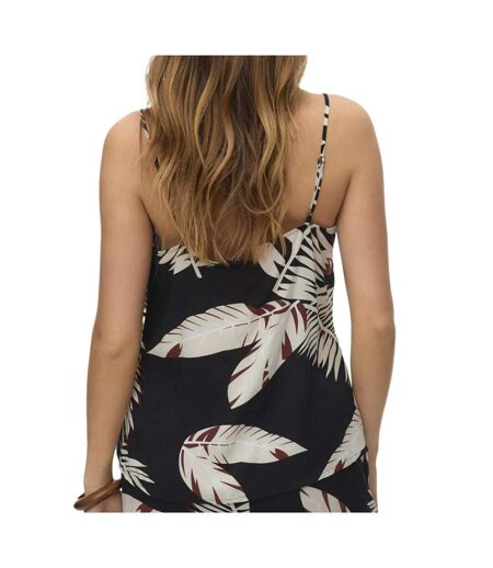 Débardeur feuillage noir femme vero moda easy - l
