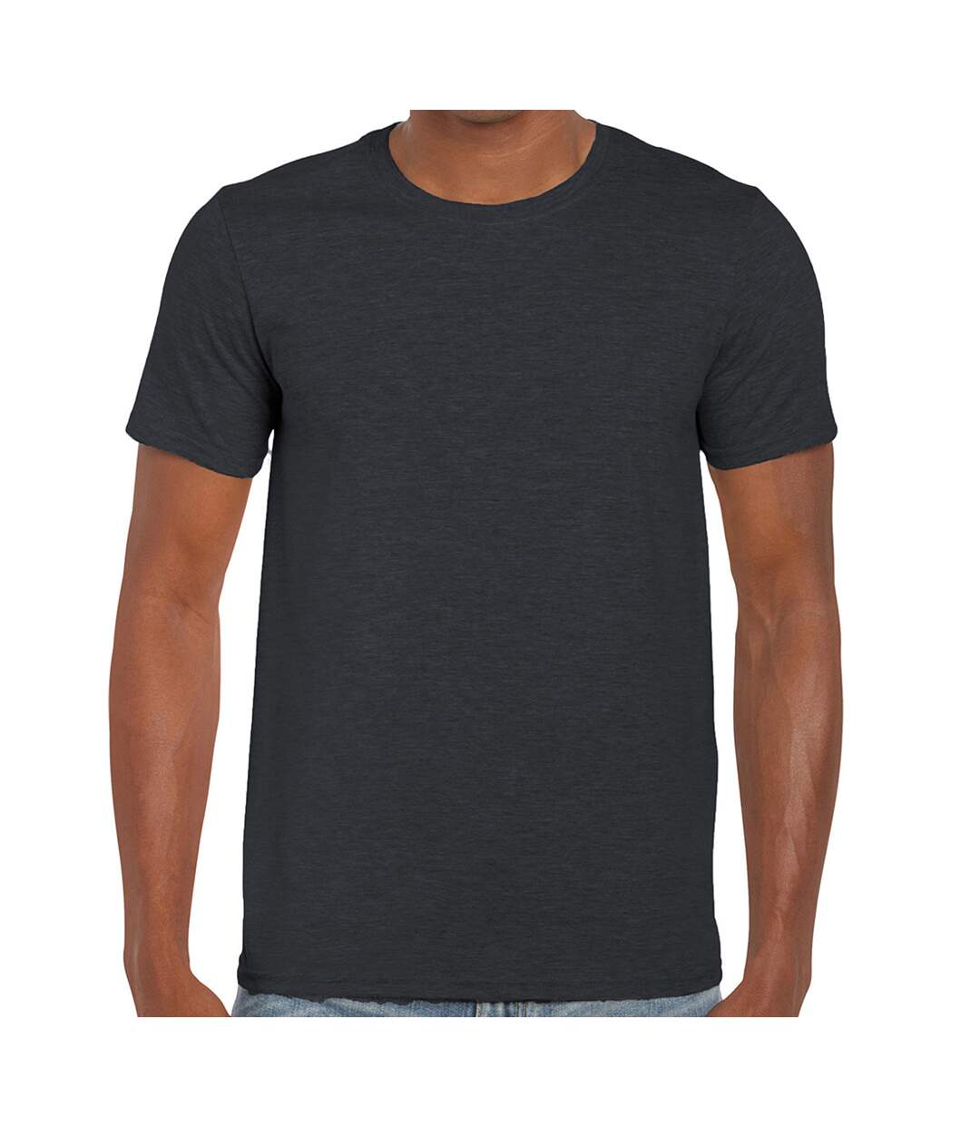T-shirt Softstyle Adulte Gris Foncé Chiné Gildan-1