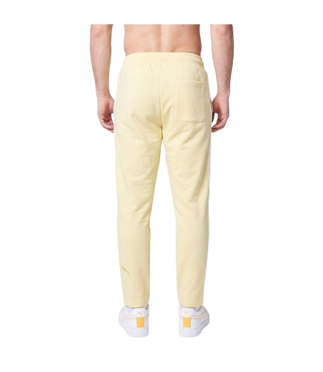 Mens Side Stripe Slim Joggers Yellow Native Youth-2