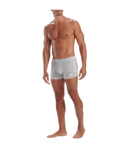 Lot De 3  Boxers Motif/style 3 Rayures Originals Homme Blanc Gris Noir Adidas