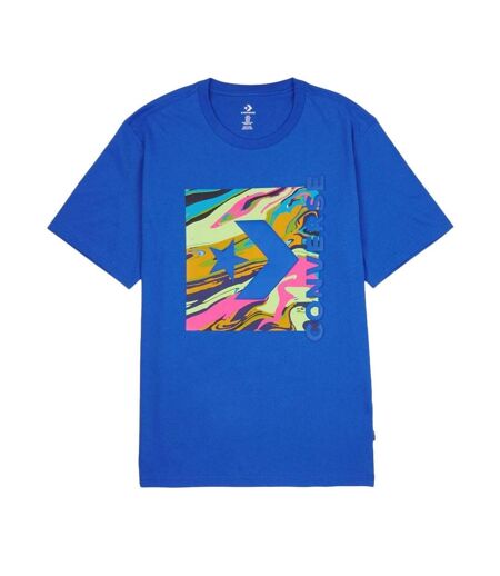 T-shirt Bleu Homme Converse Suminagashi - M