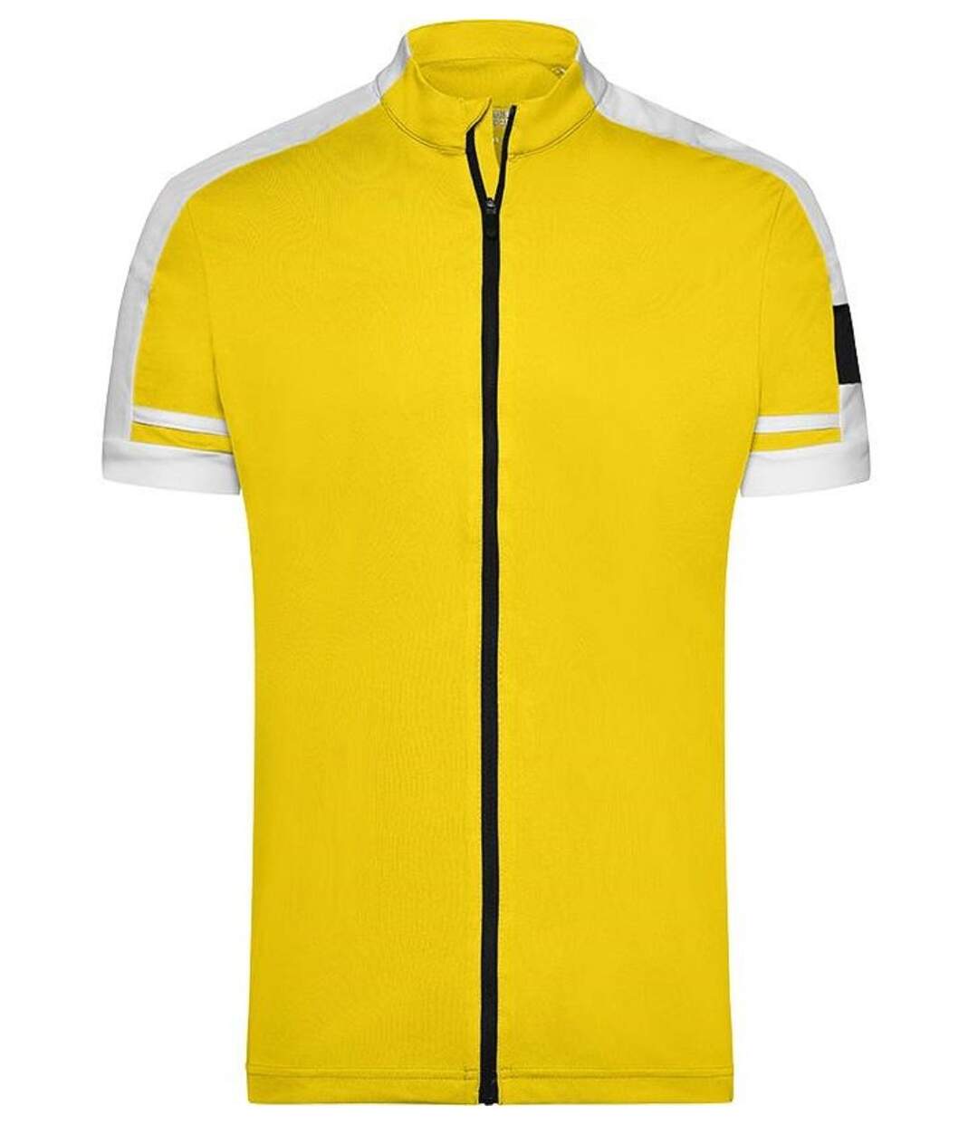 maillot cycliste zippé HOMME JN454 - jaune