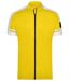 maillot cycliste zippé HOMME JN454 - jaune