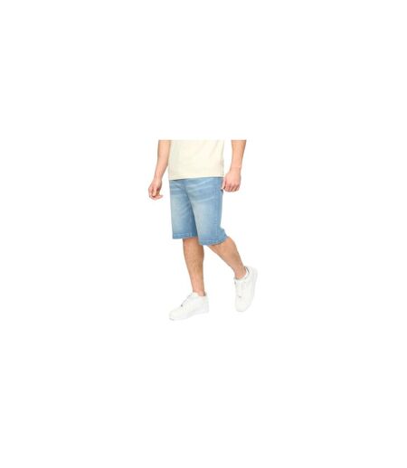 Mens Kamaline Denim Shorts Light Wash Crosshatch