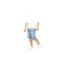 Mens Kamaline Denim Shorts Light Wash Crosshatch-1