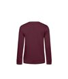 B&C Womens/Ladies Organic Sweatshirt (Burgundy)