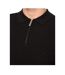 Mens Danvers Knitted Quarter Zip Polo Shirt Black Duck And Cover-4