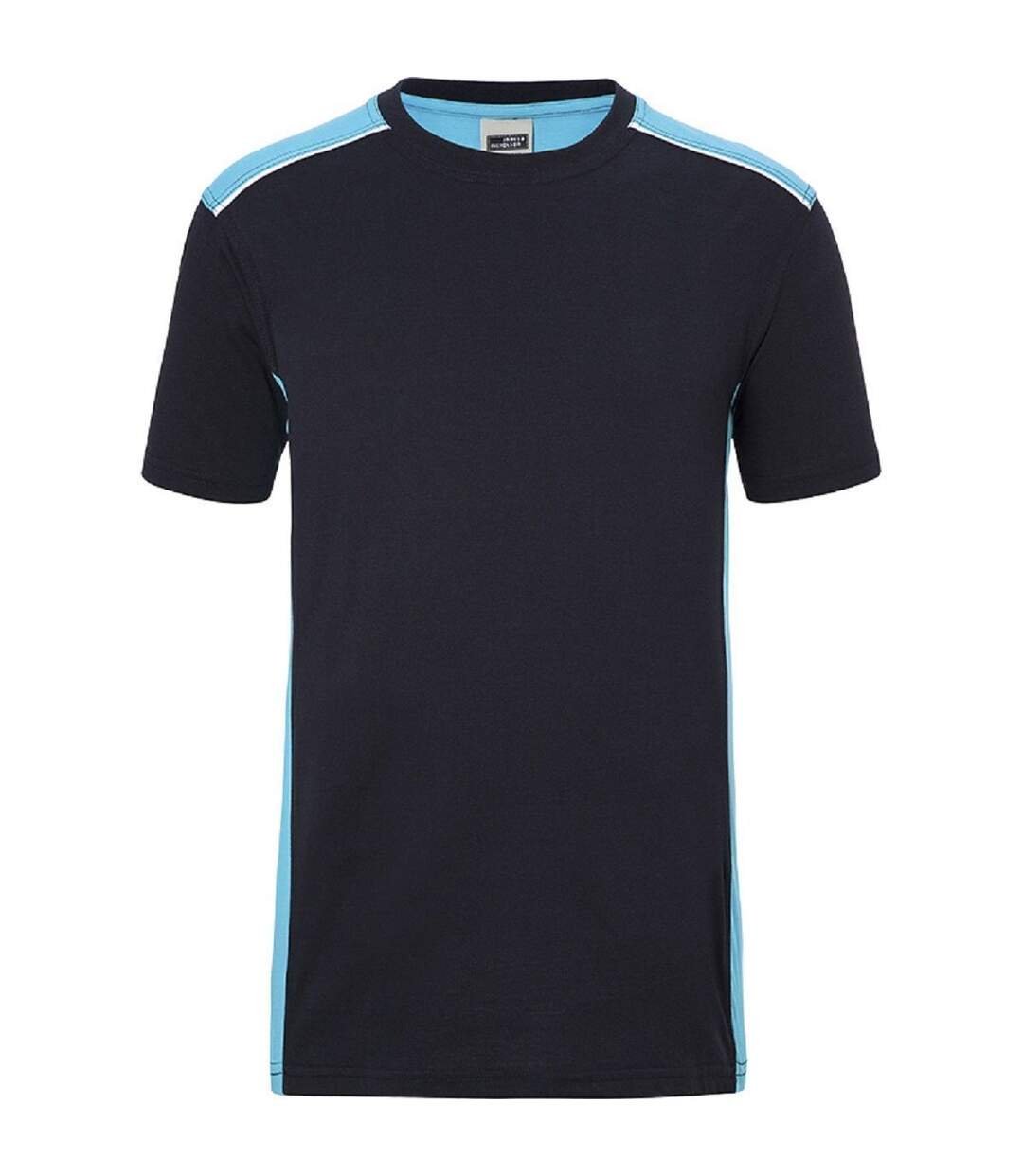 T-shirt de travail manches courtes - Homme - JN860 - bleu marine