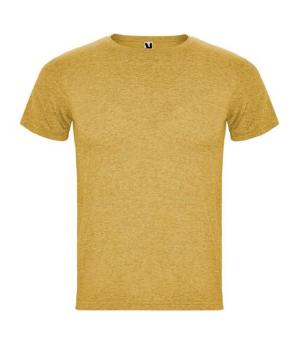 T-shirt fox homme jaune foncé chiné Roly