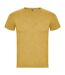 T-shirt fox homme jaune foncé chiné Roly