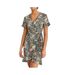 Robe noire/rose à fleurs femme vero moda henna-1