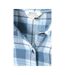 Womens/ladies Balsam Brushed Flannel Longline Shirt Blue Mountain Warehouse-3