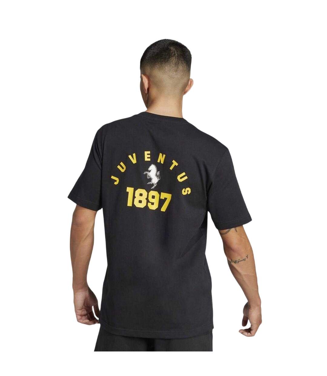 T-shirt Motif/style Kfc Adulte Noir Jaune Or Adidas-3